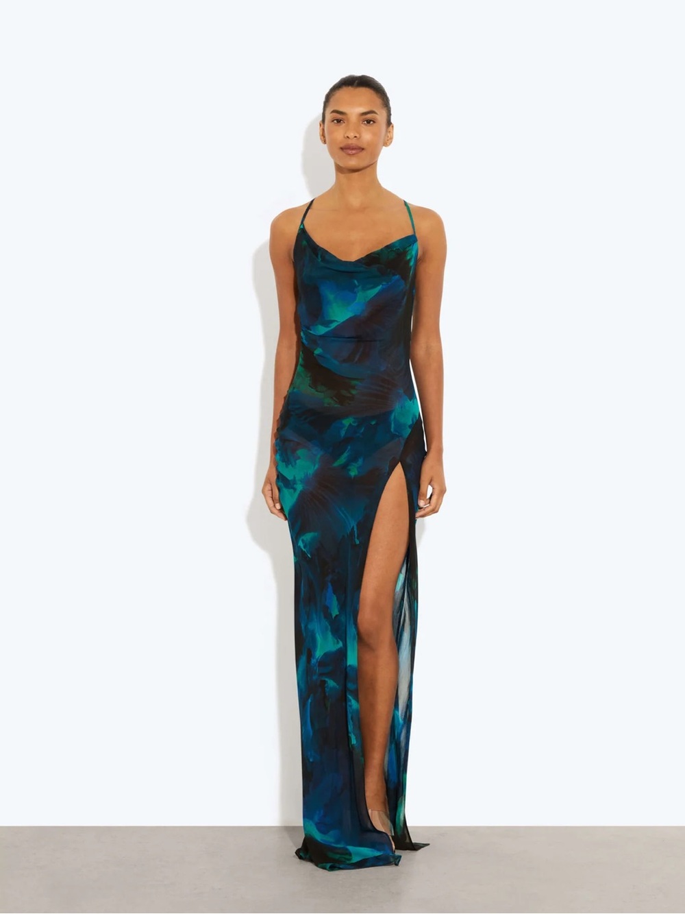 Rat & Boa Teal and Blue Rafinha Dress NWT US S